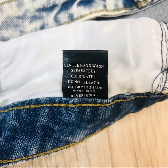 Oscar St boutique denim frayed jean shorts sz small - Picture 5 of 6